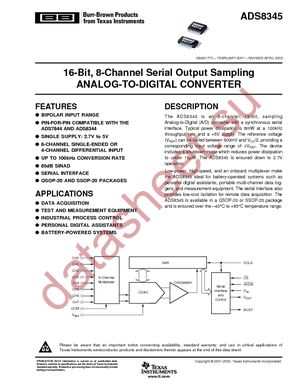 ADS8345N datasheet  